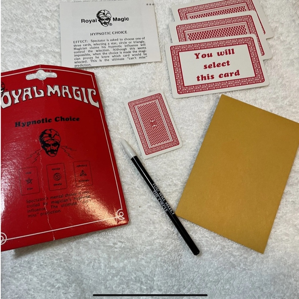 Royal Magic Trick Hypnotic Choice Minding Reading Effect Magician Illusionist